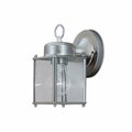 Designers Fountain Preston 8in Pewter 1-Light Outdoor Line Voltage Porch Lamp, Bulb Not Included 1161-PW